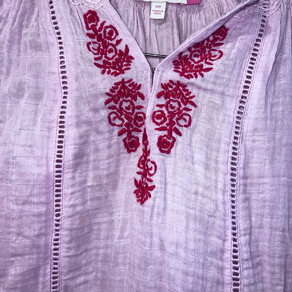 Pink Embroidered Tunic - Picture 2 of 2